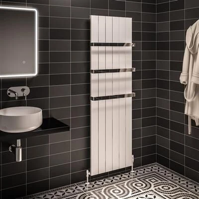 Eastbrook Rosano Radiator 55x180cm Aluminium 1896W Wit Mat