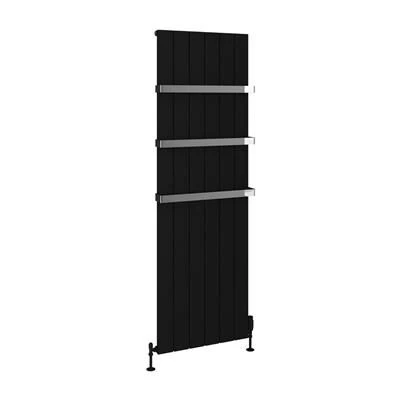 Eastbrook Rosano Radiator 55x180cm Aluminium 1896W Zwart Mat - Afbeelding 2
