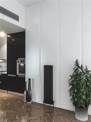 Eastbrook Guardia Radiator 30x120cm Aluminium 960W Zwart Mat