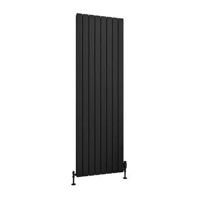 Eastbrook Hadleigh Radiator 55x180cm Aluminium 2006W Zwart Mat - Afbeelding 2