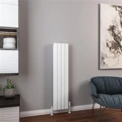 Eastbrook Hadleigh Radiator 30x120cm Aluminium 779W Wit Mat