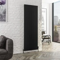 Eastbrook Vesima Radiator 60x180cm Aluminium 2134W Zwart Mat