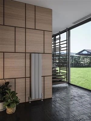 Eastbrook Guardia Radiator 30x120cm Aluminium 960W Grijs Mat