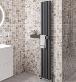 Eastbrook Burford Radiator 40x180cm Aluminium 1443W Antraciet