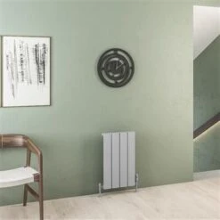 Eastbrook Malmesbury Radiator 35x60cm Aluminium 397W Grijs Mat