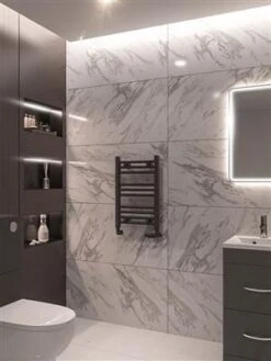 Eastbrook Wingrave Handdoekradiator 40x60cm Antraciet 257W