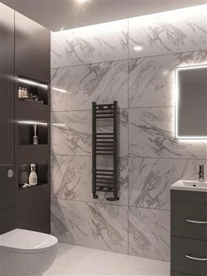 Eastbrook Wingrave Handdoekradiator 30x100cm Antraciet 331W