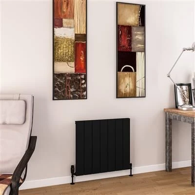 Eastbrook Charlton Radiator 65x60cm Aluminium 697W Zwart Mat