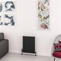 Eastbrook Withington Radiator 45x60cm Aluminium 502W Zwart Mat