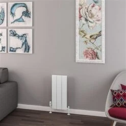 Eastbrook Withington Radiator 30x60cm Aluminium 305W Wit Mat