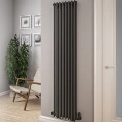 Eastbrook Murano Radiator 50x180cm 1667W Zwart Mat