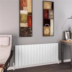 Eastbrook Charlton Radiator 140x60cm Aluminium 1460W Wit Mat