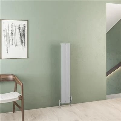 Eastbrook Malmesbury Radiator 20x120cm Aluminium 375W Grijs Mat