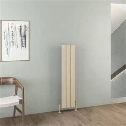 Eastbrook Malmesbury Radiator 30x120cm Aluminium 554W Cappuccino