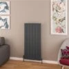 Eastbrook Withington Radiator 55x120cm Aluminium 1101W Antraciet