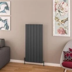Eastbrook Withington Radiator 55x120cm Aluminium 1101W Antraciet