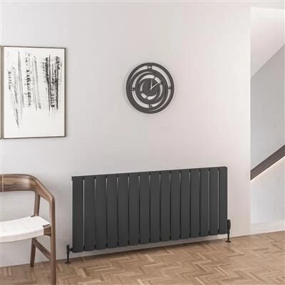 Eastbrook Malmesbury Radiator 140x60cm Aluminium 1394W Antraciet
