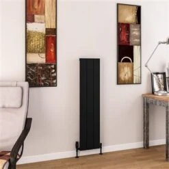 Eastbrook Charlton Radiator 30x120cm Aluminium 585W Zwart Mat