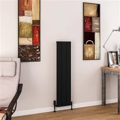Eastbrook Charlton Radiator 30x120cm Aluminium 585W Zwart Mat