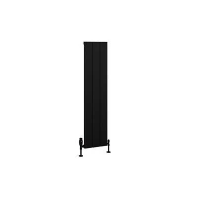 Eastbrook Charlton Radiator 30x120cm Aluminium 585W Zwart Mat - Afbeelding 2