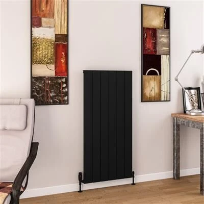 Eastbrook Charlton Radiator 55x120cm Aluminium 1150W Zwart Mat