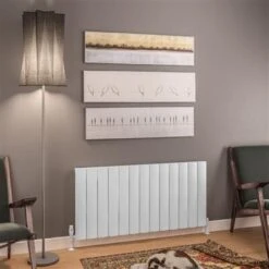 Eastbrook Tordino Radiator 125x60cm Aluminium 1329W Wit Mat