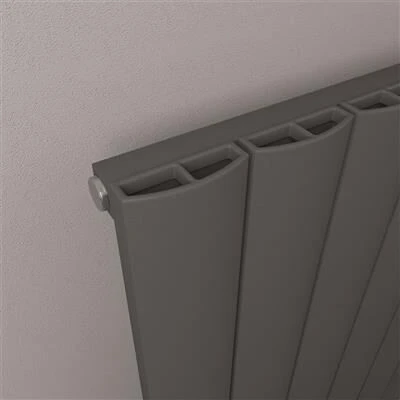 Eastbrook Tordino Radiator 30x180cm Aluminium 864W Antraciet - Afbeelding 3