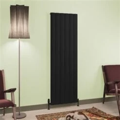 Eastbrook Tordino Radiator 55x180cm Aluminium 1713W Zwart Mat
