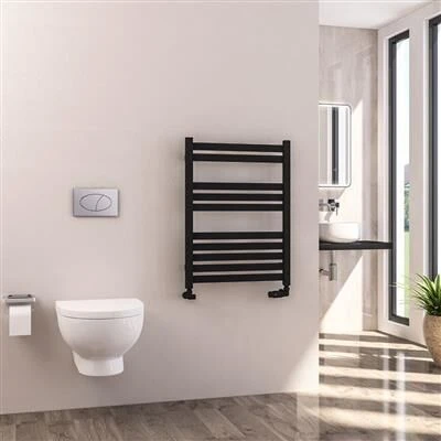 Eastbrook Defford Handdoekradiator 60x80cm 467W Zwart Mat