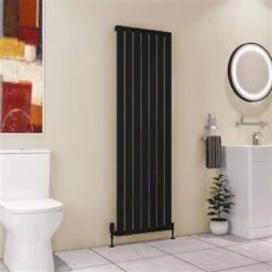 Eastbrook Deddington Radiator 55x180cm 1440W Zwart Mat