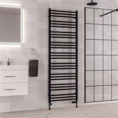 Eastbrook Corinium Handdoekradiator 60x180cm 1058W Zwart Mat