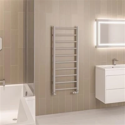 Eastbrook Tuscan Round Handdoekradiator 50x120cm 459W Grijs Mat