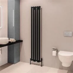 Eastbrook Tunstall Radiator 35x180cm 750W Zwart Mat