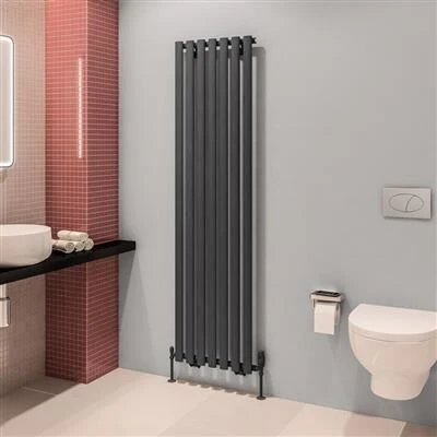 Eastbrook Tunstall Radiator 50x180cm 1099W Antraciet