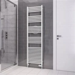 Eastbrook Tuscan Square Multirail Handdoekradiator 50x120cm 980W Wit Glans