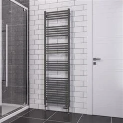 Eastbrook Tuscan Square Multirail Handdoekradiator 50x120cm 980W Antraciet