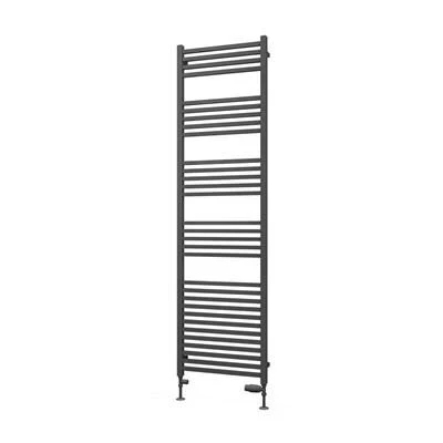Eastbrook Tuscan Square Multirail Handdoekradiator 50x120cm 980W Antraciet - Afbeelding 2
