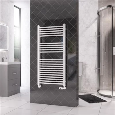 Eastbrook Rion Handdoekradiator 60x120cm 740W Wit Glans