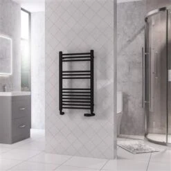Eastbrook Rion Handdoekradiator 50x80cm 419W Zwart Mat
