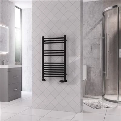 Eastbrook Rion Handdoekradiator 50x80cm 419W Zwart Mat