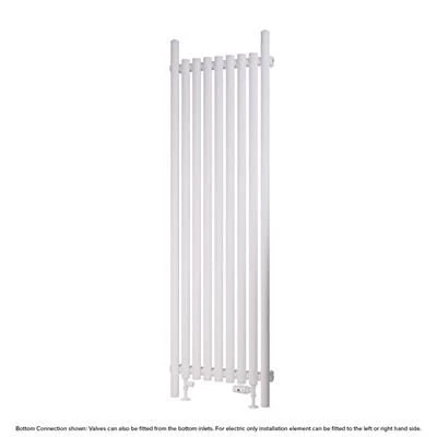 Eastbrook Lambourne Horizontale Radiator 55x180cm 1146W Wit Mat - Afbeelding 4