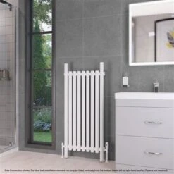 Eastbrook Lambourne Horizontale Radiator 55x120cm 837W Wit Mat