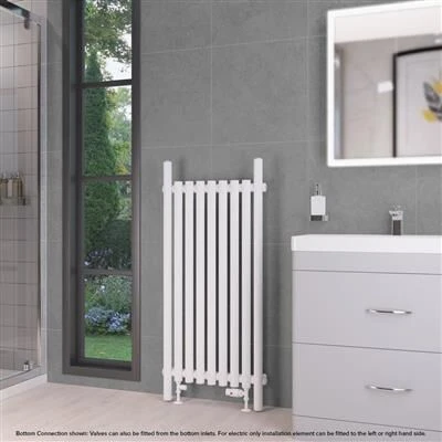 Eastbrook Lambourne Horizontale Radiator 55x120cm 837W Wit Mat - Afbeelding 2