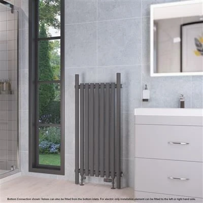 Eastbrook Lambourne Horizontale Radiator 55x120cm 837W Antraciet - Afbeelding 2