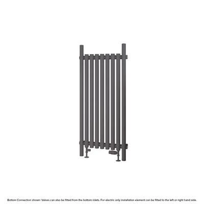 Eastbrook Lambourne Horizontale Radiator 55x120cm 837W Antraciet - Afbeelding 4