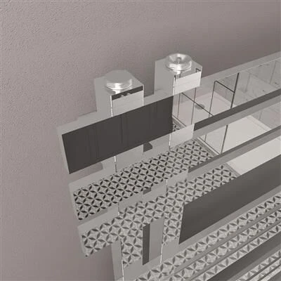 Eastbrook Hurley Handdoekradiator 50x150cm 441W Chroom - Afbeelding 3