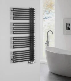 Aqualine Tubini Handdoekradiator 50x113cm 529W Antraciet