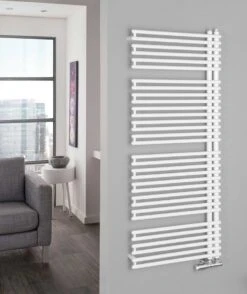 Aqualine Tubini Handdoekradiator 60x145cm 813W Wit
