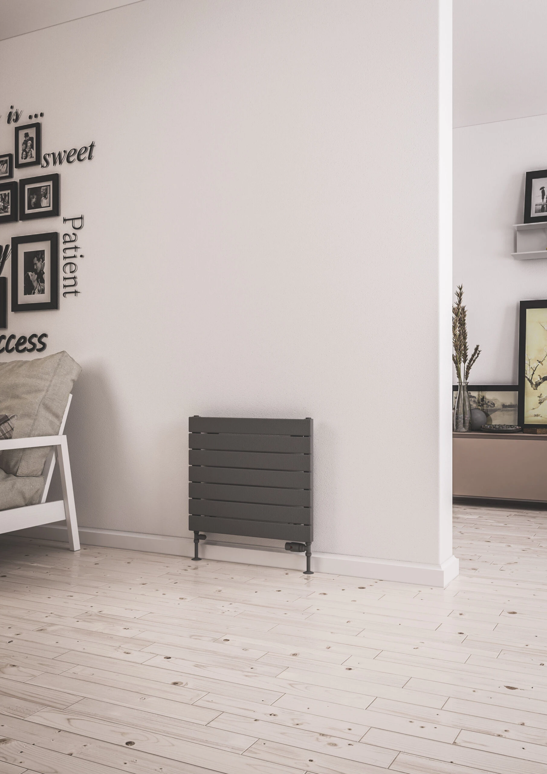 Eastbrook Addington Type 10 Radiator 60 X 51,4cm 492 Watt Antraciet - Afbeelding 2