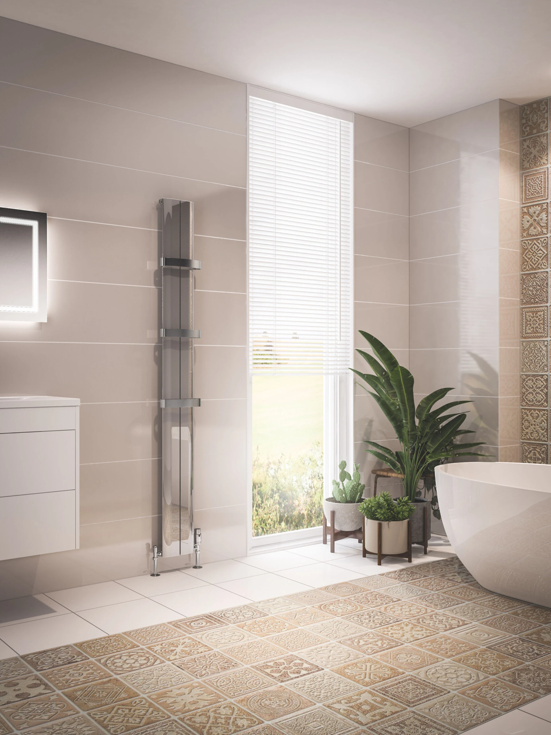 Eastbrook Berlini Radiator 180 X 18,5cm 613 Watt Aluminium